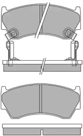 Комплект тормозных колодок (AISIN: ASN-2176)